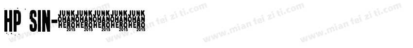 HP sin字体转换